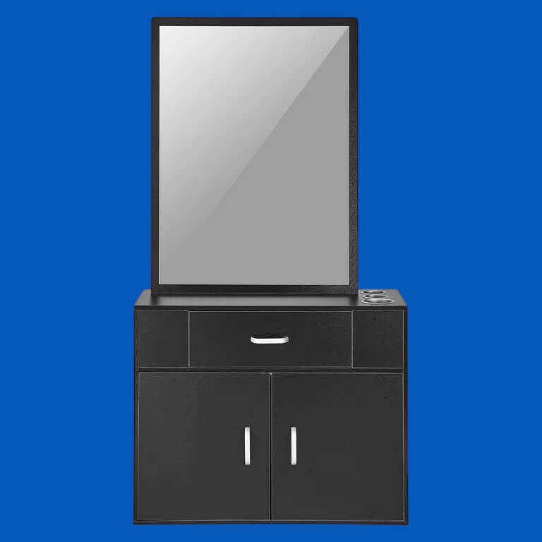 Salon Styling Stations with Storage and Mirrors – Organize Your Workspace with Professional Workstations and Mirrors